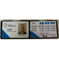 Preishalter mit Ausweis Kreditkarte format